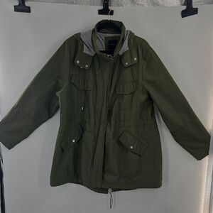 Olive Green Hooded Lane Bryant Jacket